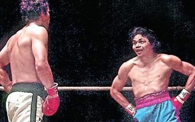 A day like today, Thai Saensak Muangsurin defended his WBC super lightweight championship
