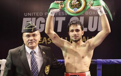 DELHI BOXER SATNAM SINGH DEFEATS AMEY NITIN OF MAHARASHTRA TO WIN THE WBC INDIA NATIONAL TITLE IN THE FEATHERWEIGHT DIVISION
