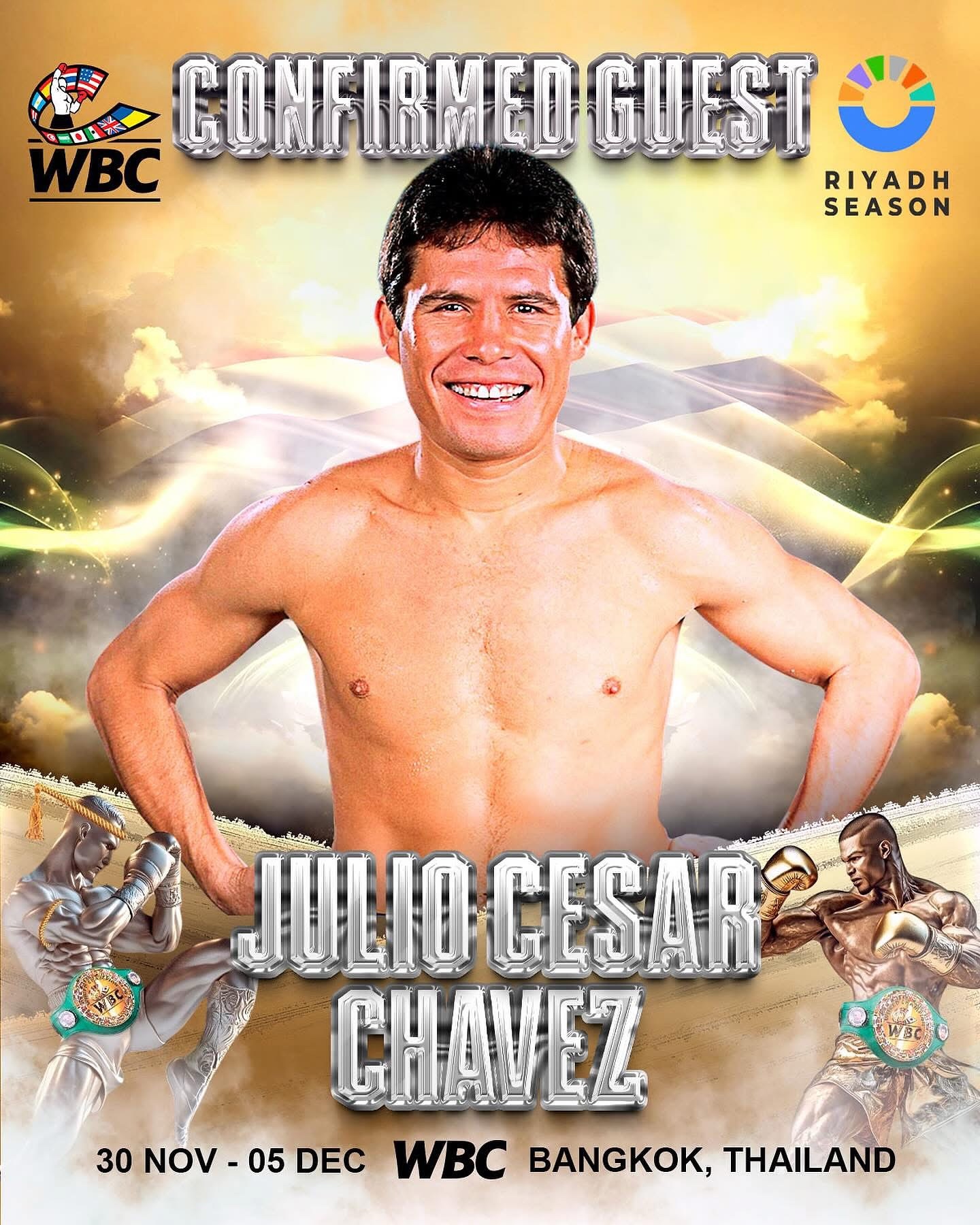 Julio Cesar Chavez Confirms Attendance at WBC Annual Convention in Bangkok